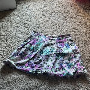 Vibrant Floral Skater Skirt
